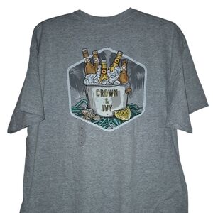Crown And Ivy Mens Gray Tee Shirt Xl Nwt